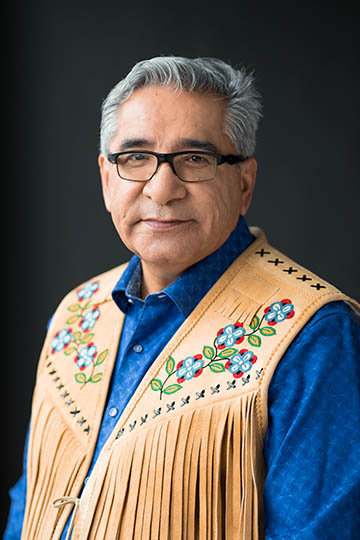 Portrait of Grand Chief Abel Bosum in a Moosehide Vest